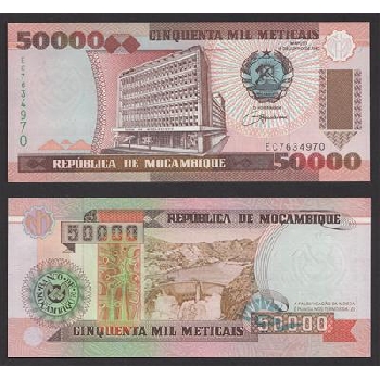 bankovka 50000 mosambických meticalů