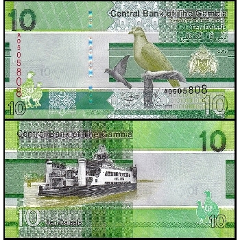 10 gambijských dalasi 2019