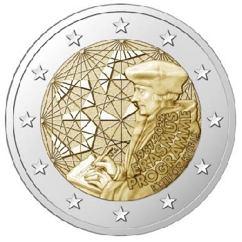 2 euro sběratelské Kypr 2022 Erasmus UNC