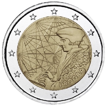 2 euro sběratelské Itálie 2022 Erasmus UNC