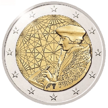 2 euro sběratelské Nizozemí 2022 Erasmus aUNC