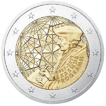 2 euro sběratelské Rakousko 2022 Erasmus UNC