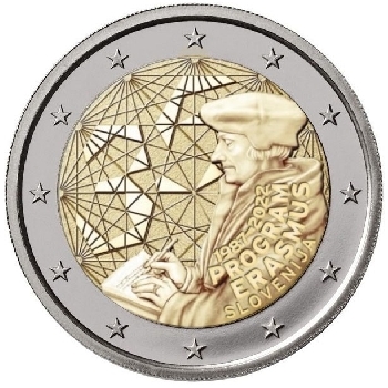 2 euro sběratelské Slovinsko 2022 Erasmus UNC