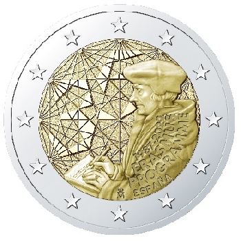 2 euro sběratelské Španělsko 2022 Erasmus UNC