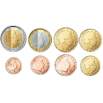 5x set Sada Lucembursko 2022 a 2 euro Svatba