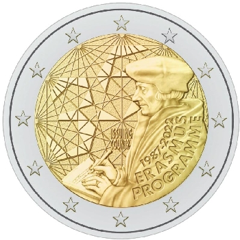 2 euro sběratelské Irsko 2022 Erasmus UNC