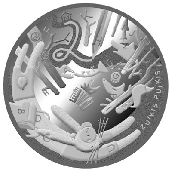 1 5 euro Litva 2022 Králík