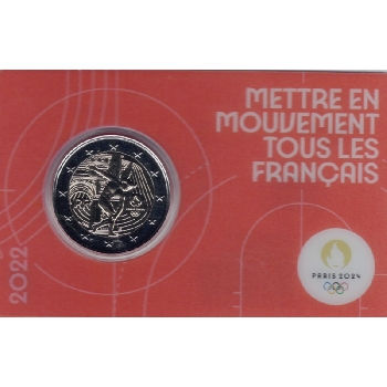 2 euro sběratelské Francie 2022 Olympiáda UNC
