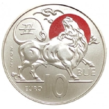 10 euro San Marino 2022 Býk