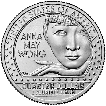 Quarter 25 cent 2022 P Anna May Wong