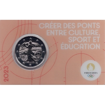 2 euro sběratelské Francie 2023 Olympiáda UNC