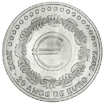 5 euro Portugalsko 2022 EURO