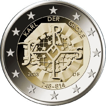 2 euro sběratelské Německo 2023 Karel Veliký 1 ks UNC