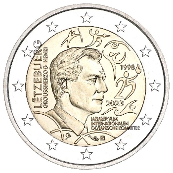 2 euro sběratelské Lucembursko 2023 Henri UNC