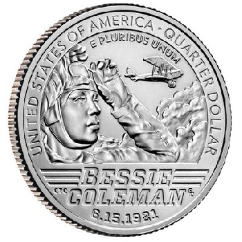 Quarter 25 cent 2023 S Bessie Coleman