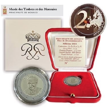 2 euro sběratelské Monako 2023 proof