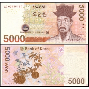 bankovka 5000 wonů