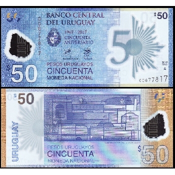 bankovka 50 Uruguayských pesos 2017