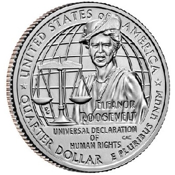 Quarter 25 cent 2023 S Eleanor Roosevelt