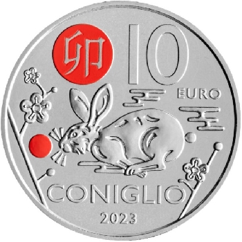 10 euro San Marino 2023 Rok králíka