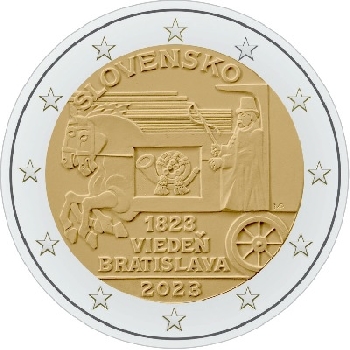 2 euro sběratelské Slovensko 2023 Pošta UNC