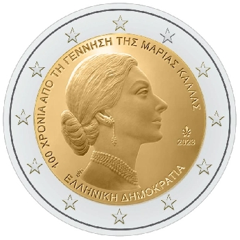 2 euro sběratelské Řecko 2023 Maria UNC