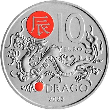 10 euro San Marino 2023 Rok draka