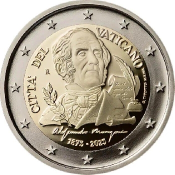 2 euro sběratelské Vatikán 2023 Manzoni