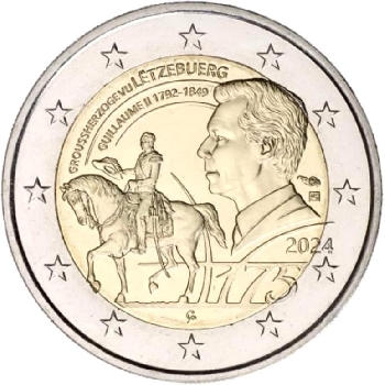2 euro sběratelské Lucembursko 2024 Vilém UNC