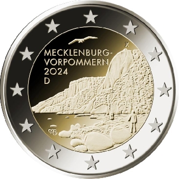 2 euro sběratelské Německo 2024 Pomořansko 1 ks UNC