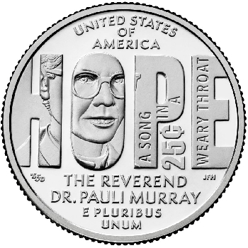 Quarter 25 cent 2024 P Dr. Pauli Murray