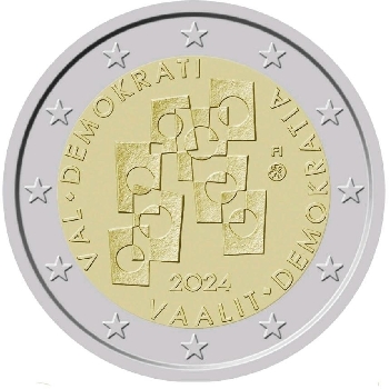 2 euro sběratelské Finsko 2024 Demokracie UNC