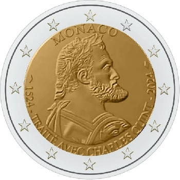 2 euro sběratelské Monako 2024 proof