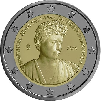 2 euro sběratelské Řecko 2024 Delta UNC