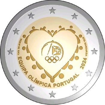 2 euro sběratelské Portugalsko 2024 Olympiáda UNC