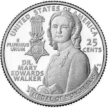 Quarter 25 cent 2024 P  Mary Edwards Walker