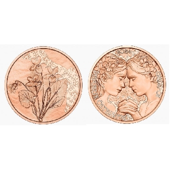 10 euro Rakousko 2024 Fialka