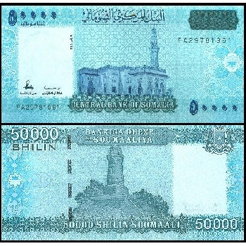 Bankovka 50000 Somálských šilinků