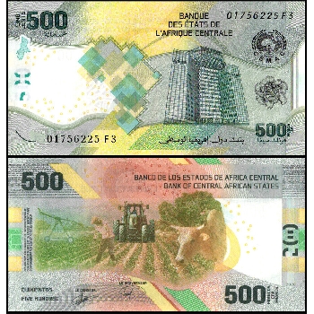 bankovka 500 franků CFA 2020