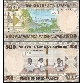 bankovka 500 rwandských franků