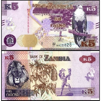 bankovka 5 Zambijských kwach 2021