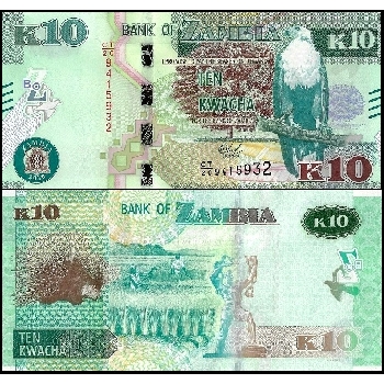 bankovka 10 Zambijských kwach 2020
