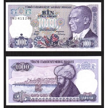 bankovka 1000 tureckých lir