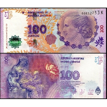 bankovka 100 pesos 2012