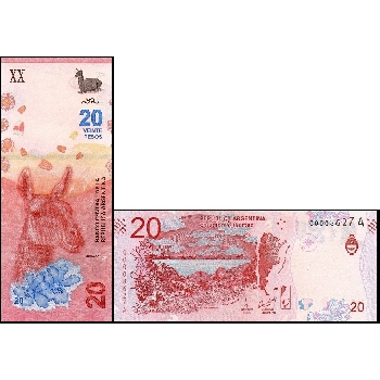bankovka 20 pesos 2017