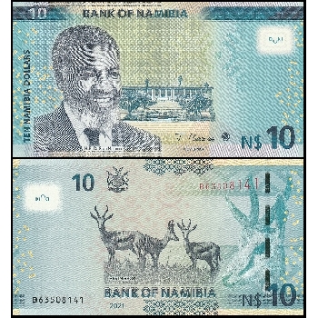 bankovka 10 namibijských dolarů 2021