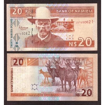 bankovka 20 namibijských dolarů