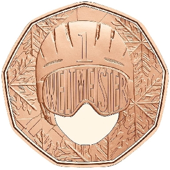 5 euro Rakousko 2024 Lyžování