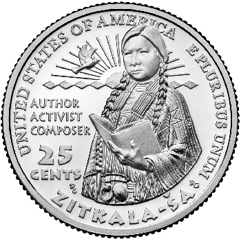Quarter 25 cent 2024 D Zitkala Sa