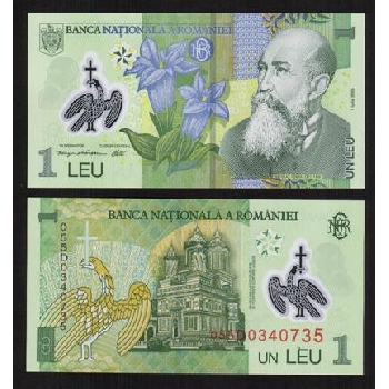 bankovka 1 rumunský lei 2018